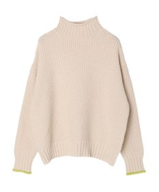 Green Parks 袖ラインカノコ編みニットプルオーバー