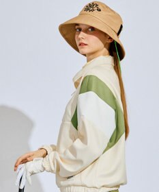 PW CIRCULUS 【WOMEN】カラーブロッキング プルオーバー ゴルフウェア レディース