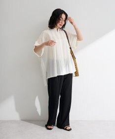 Green Parks タック入りオーバーサイズシャツ