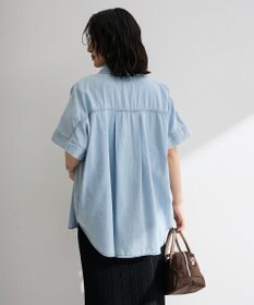 Green Parks シアーデニム２ＷＡＹビックドルマンシャツ