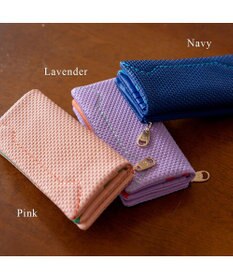 tsumori chisato CARRY エンボスメッシュ かぶせ 長財布 ねこステッチ