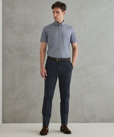 GOTAIRIKU 仕事で着られる綿パン【吸水速乾/ストレッチ/折り目加工】クールマックスコットンパンツ_ノータック（26年モデル）