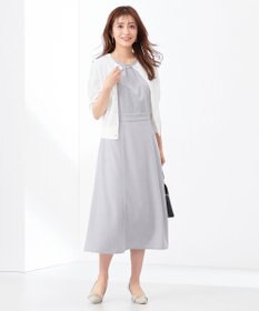 ANY SIS 【WEB・一部店舗限定】リネンライクポリエステル ワンピース