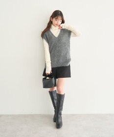 earth music&ecology 【予約】キャットライクヤーンニットベスト