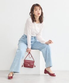 earth music&ecology 【WEB限定】アイレットジャカードタイトプルオーバー