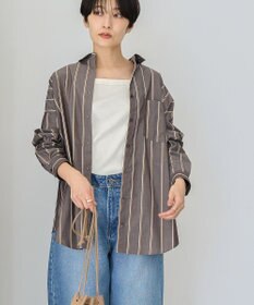 AMERICAN HOLIC ドビーストライプロングシャツ