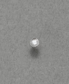 Phoebe 【金属アレルギー対応】プチシャイニングピアス(片耳)　シルバー/サージカルステンレス