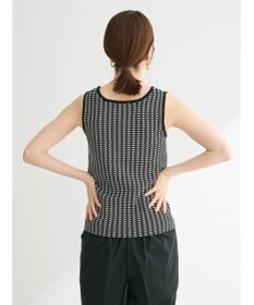 Green Parks ジャガード柄スクエアニットプルオーバー