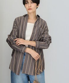 AMERICAN HOLIC ドビーストライプロングシャツ