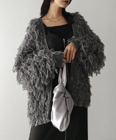 Green Parks フリンジニットカーディガン