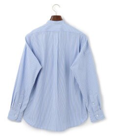 J.PRESS MEN 【WEB限定】ポプリンストライプ バックブルバンドカラーシャツ