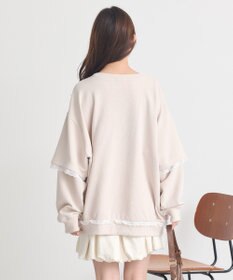 earth music&ecology レーススウェットプルオーバー