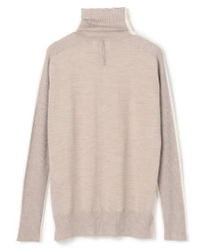BEIGE， 【洗える・VERY NaVY12月号掲載】LA MONNAIE / バイカラーウールタートルニット