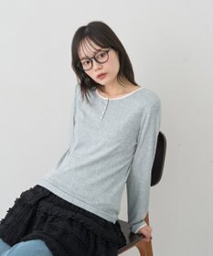 earth music&ecology 【WEB限定】アイレットジャカードタイトプルオーバー