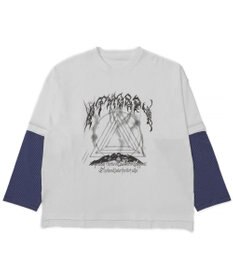 WEGO フェイクレイヤードグラフィックT（LS）