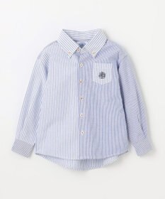 J.PRESS KIDS 【100-130cm】オックスフォード ストライプコンビシャツ