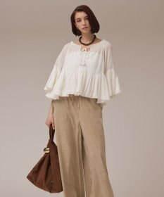 GRACE CONTINENTAL バルーンカフタントップ