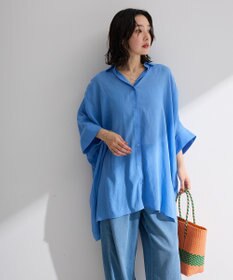 Green Parks スラブシアーシャツチュニック