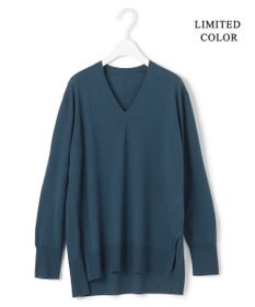 ICB 【洗える】コンパクトウール Vネックプルオーバー