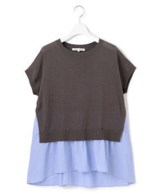 23区 L 【洗える】レイヤードデザイン ニット