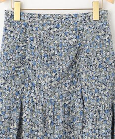 組曲 L フラワーレイヤープリント ギャザースカート