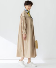 23区 【洗える】コンパクトライトクロス ピンタック ワンピース