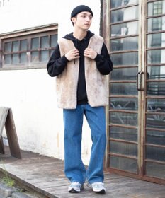 WEGO フェイクファーBIGベスト