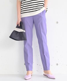 自由区 【ご好評につき新色追加・接触冷感・UVカット・吸水速乾・洗える・XXSサイズあり】シェルタリングドライオックス テーパードパンツ ライラック系