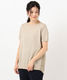 J.PRESS LADIES 【洗える】レーヨンストレッチ レイヤードニット