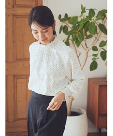 earth music&ecology シャーリングブラウス