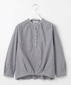 J.PRESS LADIES 【洗える・接触冷感・UVケア】エステネージュストライプ コクーン ブラウス