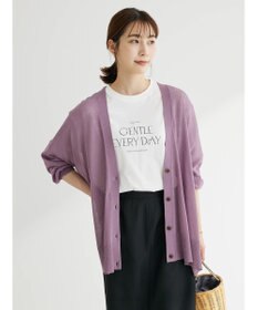 Green Parks 接触冷感シアーニットカーディガン