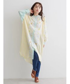 AMERICAN HOLIC Ｆｌｏｗｅｒ　×　Ｓｔｒｉｐｅシャツチュニック