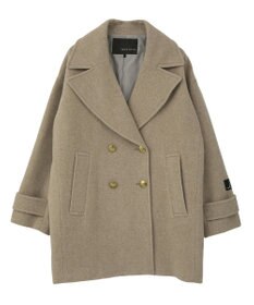 YECCA VECCA ウール混ミドル丈Pコート