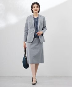 J.PRESS LADIES 【セットアップ対応・洗える・撥水】コットンFITTY スカート