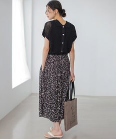 組曲 L ギャザーライトデシン パンツ