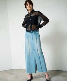 GRACE CONTINENTAL デニムタイトロングスカート