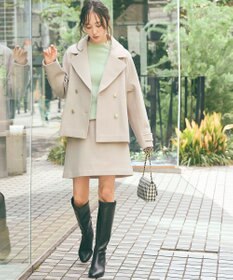 ANY SIS 【洗える】ボトルネックボタンポイントAir ニット