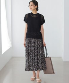 組曲 L ギャザーライトデシン パンツ