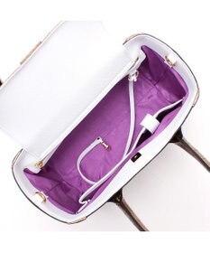 A.D.M.J. 【牛革】クロコ型押し ザ・ビーDカン付ミニトート