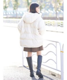 earth music&ecology フーディー中綿ブルゾン