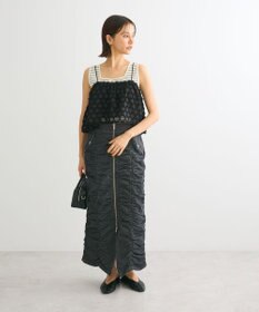 Green Parks ノースリーブスクエアニットプルオーバー