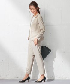 ANY SIS 【セットアップ対応】セレモニーダブルクロス テーパード パンツ