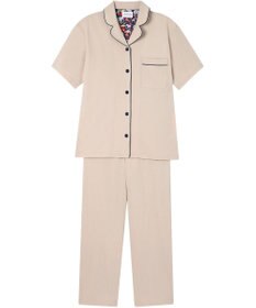 une nana cool 【綿100%】70/2 天竺 半袖開襟パジャマ MADE WITH LIBERTY FABRIC