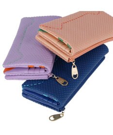 tsumori chisato CARRY エンボスメッシュ かぶせ 長財布 ねこステッチ