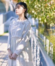 Tiaclasse コーデュロイリボンヘアクリップ