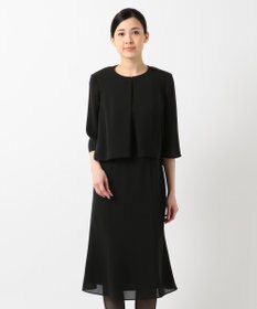 自由区 FORMAL 【洗える】セオアルファバラシャ ウォッシャブル ワンピース