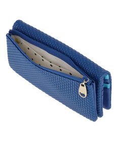 tsumori chisato CARRY エンボスメッシュ かぶせ 長財布 ねこステッチ