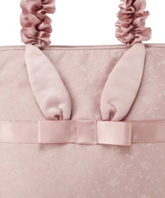 Maison de FLEUR イースターラビットフリルハンドルトートバッグ