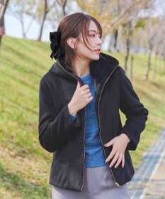 Tiaclasse コーデュロイリボンヘアクリップ